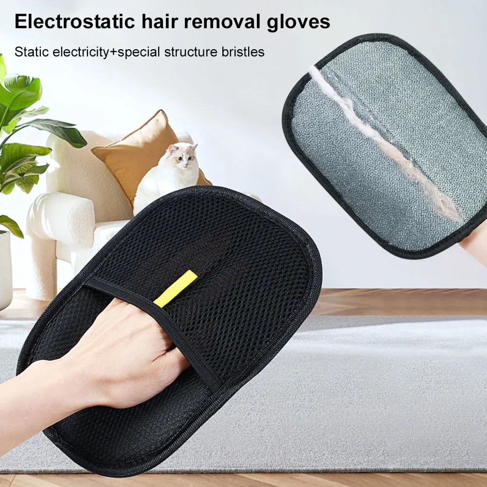Pet Grooming Equipment Gloves Deshedding Glove Pet Hair Remover Glove for Dog Cat Rabbit Accessories with Long/Short/Curly Hair
